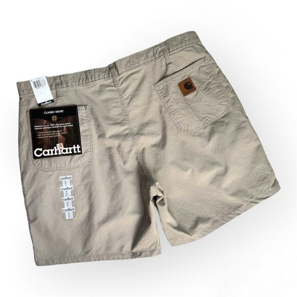 Carhartt Classic Tan 7” 100% Cotton Shorts Men’s Size 42 - Picture 1 of 6